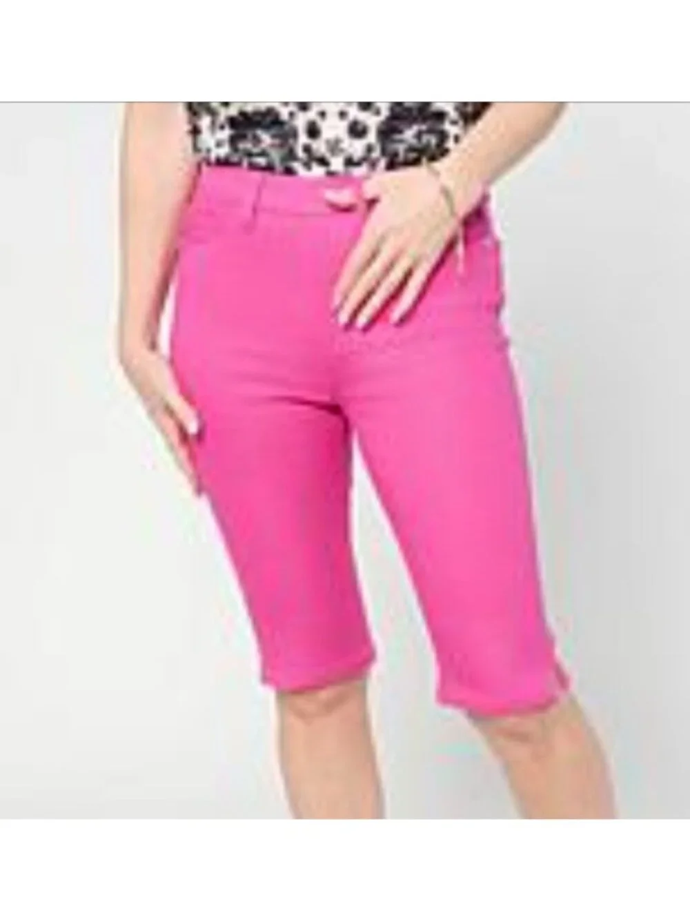 Classic Stretch Bermuda Shorts NEW Diane Gilman DG2 Size M
